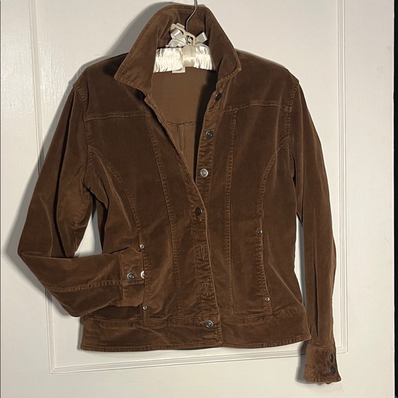 Jackets & Blazers - Brown Cotton Corduroy Women's Jacket Size Medium